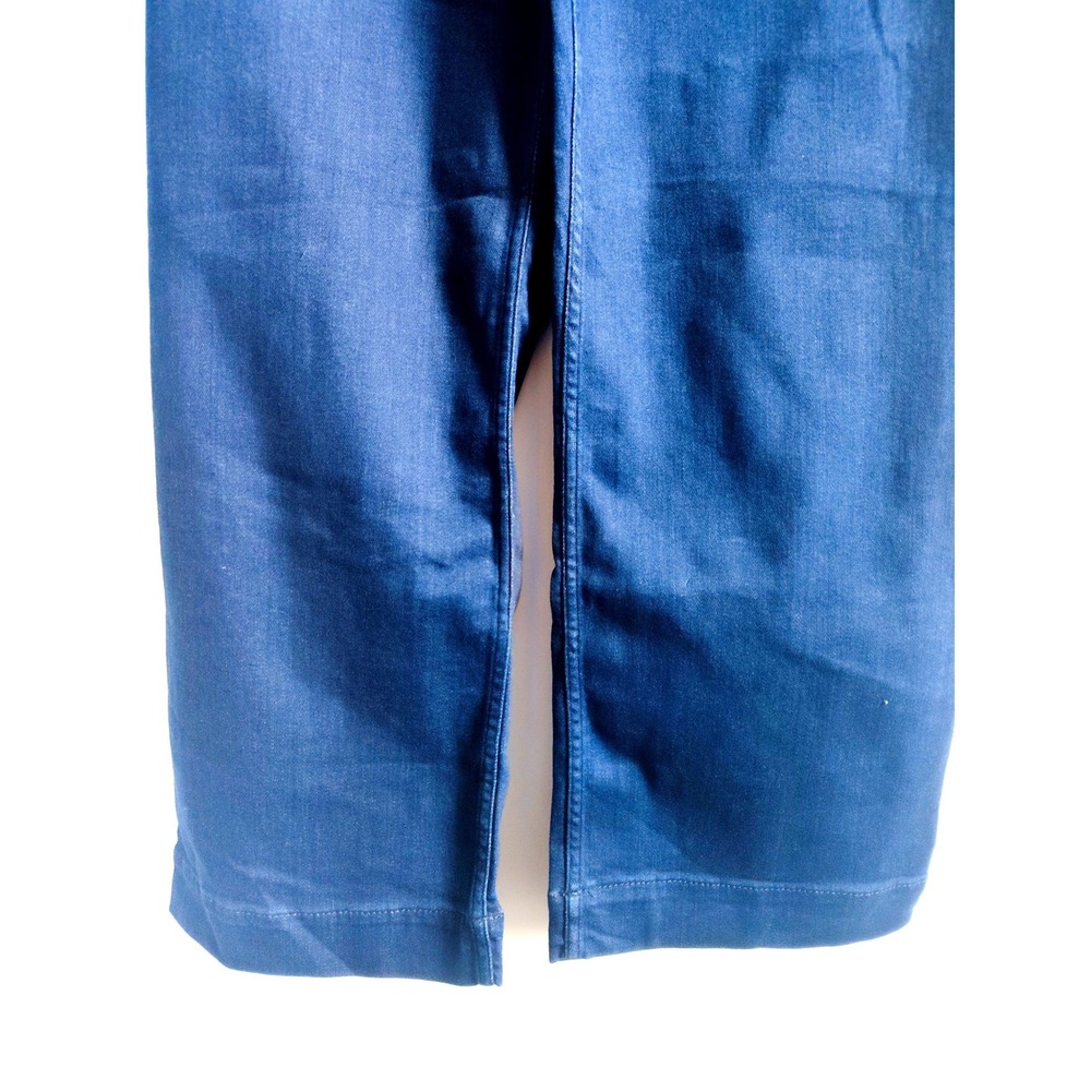 Maeve Wide Leg Crop Jeans in Dark Blue - Picture 5 of 9